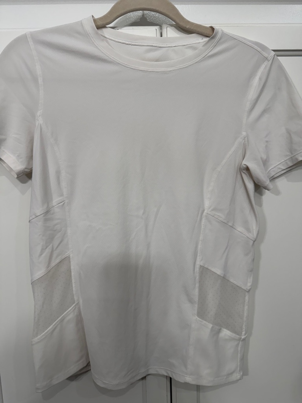 Lululemon Cross Court Play White Women's Short Sleeve Tee | Size 4
